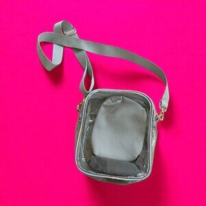 GRAY Unisex Clear Stadium Adjustable Crossbody Bag